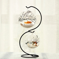 Haute qualité moderne clair globe suspendu vase en verre terrarium en vrac intérieur air plante fleur terrarium pour la décoration intérieure écologique