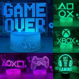 Lámpara de Escritorio Personalizada con Diseño de Consola de Videojuegos en 3D, Luz Nocturna LED para Mesa de Noche - Product Image 6