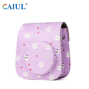 <span class=keywords><strong>Pauli</strong></span> Mini11/9/8/12/CUKY PU Retro Camera Bag Protección digital púrpura para equipos de video y cámara - Product Image 3