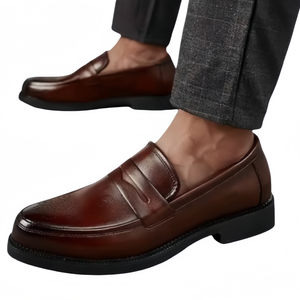 Dropshipping Products 2025 Outdoor Walking Loafers Cusp Breathable Genuine Leather Tenis Big Size Men's Casual Dress <b>Shoes</b> - Product Image 1