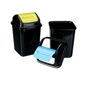 Novelty Colorful Plastic PP Decorative Trash Bin Waste Bin for Household