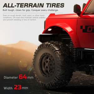 SJY-E201/E202 Vehículo Todoterreno RC 4WD 1/20, Camioneta con Luces LED, Simulación a Escala Real, Auto de Juguete para Niños - Product Image 2