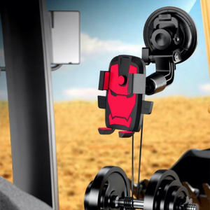 Car Phone Holder <b>Plastic</b> Suction <b>Cup</b> Universal for Excavator Windshield Mount 15kg Load Capacity Shockproof Design - Product Image 1