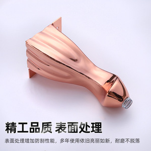 Furniture Leg Metal <b>Sofa</b> Legs Chrome Plating Rust Proof European Style Light Luxury Carbon Steel Furniture Accessories - Product Image 3