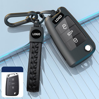 Étui de clé de voiture en alliage de zinc pour Volkswagen Sagittarius, Touguan I, Lavida Plus, Tuyue, Golf 7, Polo, Bora, Business Wind