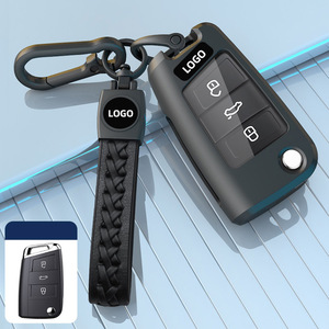 Étui de clé de voiture en alliage de zinc pour <span class=keywords><strong>Volkswagen</strong></span> Sagittarius, Touguan I, Lavida Plus, Tuyue, Golf 7, Polo, Bora, <span class=keywords><strong>Business</strong></span> Wind - Product Image 4
