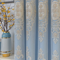 Tela de Cortina Decorativa 100% Poliéster, Tela Suave para Cortinas de Sala de Estar y Dormitorio, Venta al Por Mayor