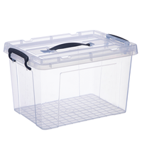 Boîte de rangement en plastique écologique, promotionnelle, durable, 6L et 12L, pour jouets et vêtements, boîte de rangement économique