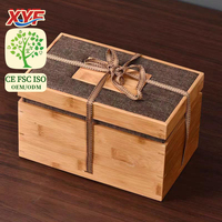 Boîte de rangement rectangulaire moderne en bois avec couvercle pour service à thé et emballage cadeau – Vente en gros usine
