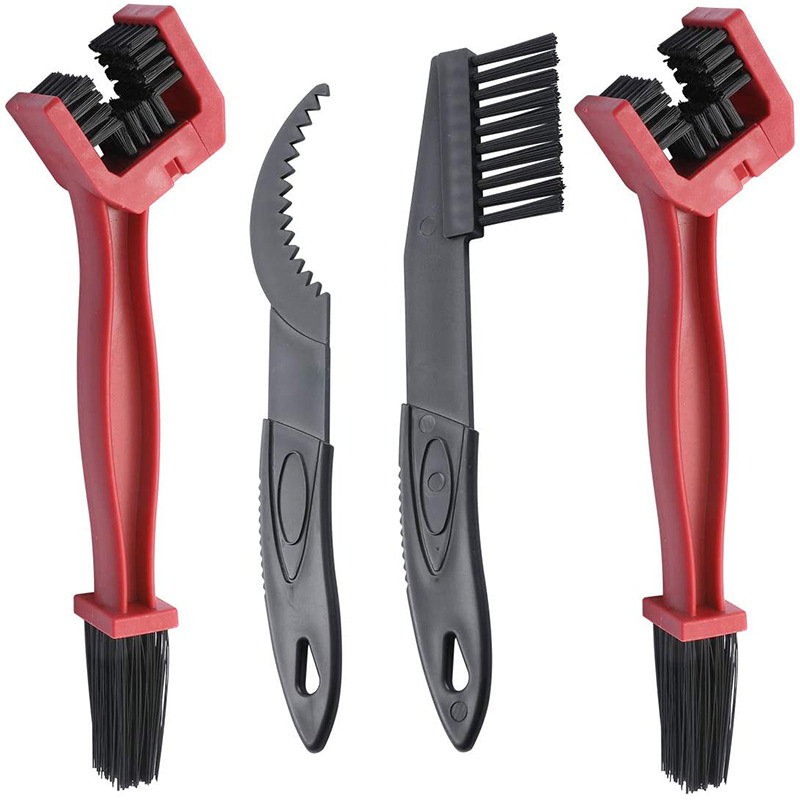 Rouge 2 gros pinceaux + 2 petits pinceaux