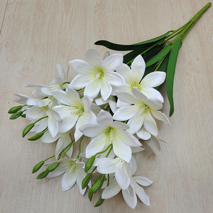 Fiore di Magnolia artificiale decorazione di nozze colorato vero tocco fiori di Magnolia artificiale Magnolia - Product Image 5
