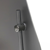 Pare-brise de moto noir, écran de protection contre le vent en PMMA pour Piaggio Zip