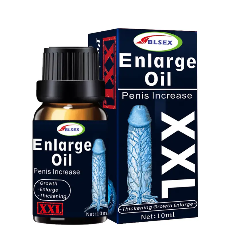 Aceite para agrandar el pene XXL Aceite para agrandar el pene Hombre Plumas grandes Ayuda Potencia masculina Aceite para el crecimiento del pene para hombres 10ml