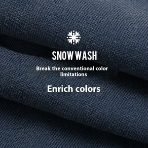 Pantalones Cortos Casuales de Cinco Puntos Estilo Americano Vintage para Hombre, de Algodón Envejecido con Lavado Efecto Nieve - Product Image 3