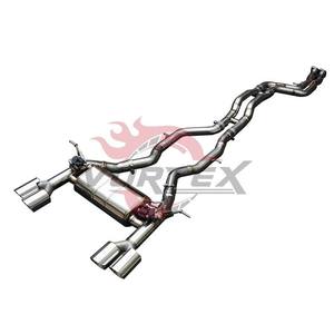 Sistema de Escape Catback Vortex SS304 para BMW M3 M4 F80 F82 3.0T 2014-2018, Sistema Valvetronic con Puntas Cuádruples Plateadas de Alto Rendimiento - Product Image 3