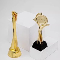 Haute Qualité Personnalisé Or Métal Football Trophées Médailles Plaques Prière Récompenses-Nouveau Design UV En Alliage D'aluminium Coopération Cadeaux