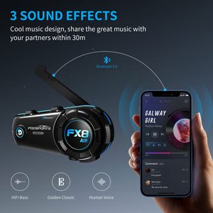 Casque de moto Fodsports FX8 Air avec intercom Bluetooth, système de communication sans fil pour casque de moto - Product Image 4