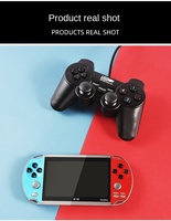 Console de jeu vidéo portable mini rechargeable en plastique ABS X20D avec double joystick 4,3 pouces, style rétro classique pour TV et arcade