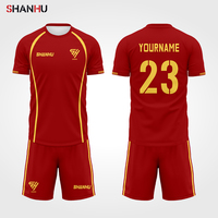Maillot de football unisexe personnalisé avec logo, nom et numéro du club – Sublimation intégrale, séchage rapide, tenue d'équipe pour l'entraînement