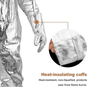 Ropa de Seguridad Resistente al Fuego y al Calor de 1000 Grados, Overoles Anti-Radiación Térmica con Lámina de Aluminio Compuesto - Product Image 4