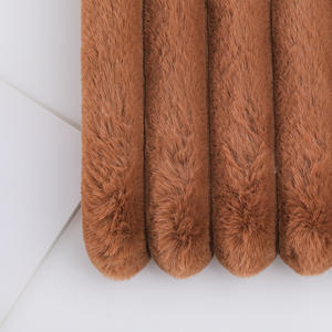 Vải nhung dệt jacquard sọc dọc lông thỏ khổ lớn 35mm, 650g, dùng cho nội thất ô tô, gối, giày, mũ - Product Image 4