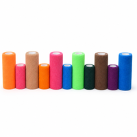 Bande de contention élastique adhésive respirante de couleurs assorties pour le soutien des blessures et les soins des animaux de compagnie