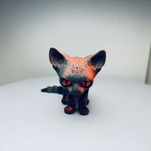 Juguete de simulación de gato siamés lindo impreso en 3D, modelo hecho a mano, decoración superventas transfronteriza, máquina de impresión 3D - Product Image 3
