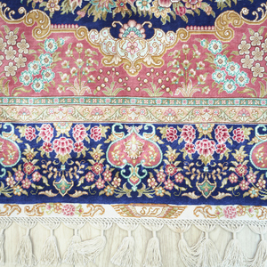 Alfombra Persa Roja de Seda Natural de 116x168cm, Estilo Qum, Dubai, Turco, Careers <span class=keywords><strong>London</strong></span> - Product Image 4