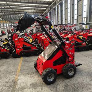 400 किलोग्राम 600 किलोग्राम 1 टन मिनी स्किड स्टीड लोडर 4 व्हील लोडर कार कार कार कार - Product Image 4