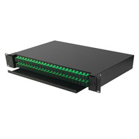 Offres Spéciales de 19 pouces 12 48 cœurs Ports de boîte de terminaison optique ODF 48 96 panneaux de brassage de noyau Fibra Optica Équipement à fibre optique ODF