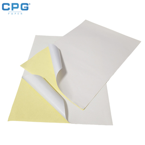 A4 210x297mm Matte White Writable Self Adhesive <b>Sticker</b> Sheet <b>Yellow</b> Release Liner Address <b>Sticker</b> Paper - Product Image 1