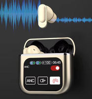 Earphone SE60 Tws V5.3 True Wireless Stereo Headset Olahraga Layar Sentuh ANC Enc Peredam Kebisingan Headphone Latensi Rendah