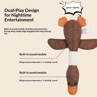 Jouets pour chiens en peluche couineurs, écologiques, de luxe, durables, en forme de canard et d'oie, pour chiens de petite, moyenne et grande taille, vente en gros