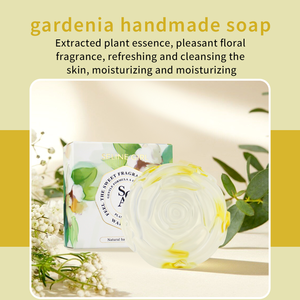 Savon artisanal à l'huile essentielle de pêche, de gardénia, de fleur d'oranger et de rose, <span class=keywords><strong>soin</strong></span> de la peau biologique, nourrissant, nettoyage <span class=keywords><strong>doux</strong></span> - Product Image 2