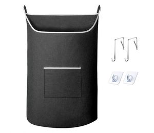Cesta de Almacenamiento de Ropa Sucia Colgante con Ganchos, Solución para Ahorrar Espacio para Guardar Ropa Sucia y Otros Artículos del Hogar - Product Image 1