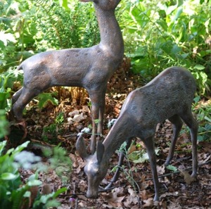 Escultura de ciervo de bronce fabricante indio para decoración de jardín con precio bajo de la India - Product Image 3