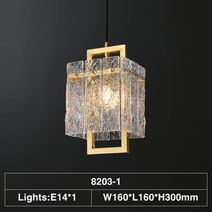 <span class=keywords><strong>Lampadario</strong></span> da <span class=keywords><strong>soggiorno</strong></span> di <span class=keywords><strong>design</strong></span> lampadari di lusso postmoderni in cristallo di lusso semplice camera da letto in rame nordico - Product Image 4