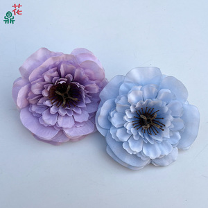Silk <b>Peony</b> Flower Heads Layered Blossoms For Decoration Vintage Style Waterproof <b>Artificial</b> Flowers - Product Image 3