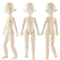 Poupée BJD personnalisable 1/6 Fat Boy Elf 30cm en plastique, corps nu avec maquillage, tête personnalisable, 22 articulations, peau blanche