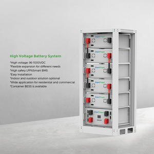 Điện áp cao 204V 200AH 50kw Pin LiFePO4 256V 307V 512V 200AH pin năng lượng mặt trời Hệ thống lưu trữ ESS tủ - Product Image 3