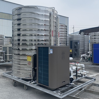Chauffe-eau à pompe à chaleur air-eau tout-en-un de 10 kW, réfrigérant R290/R410A, acier inoxydable, commande WIFI, CE