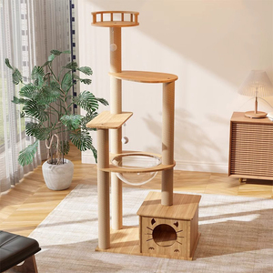 Prezzo di fabbrica struttura adatta altamente altezza struttura per gatti arrampicata struttura gatto albero con nido gatto scalatore telaio - Product Image 6