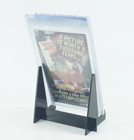 Support de bande dessinée noir Premium Choice élégant anti-poussière pour présenter la collection de bandes dessinées affichage à la maison