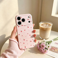 Coque de téléphone INS Cherry Bow pour iPhone 17 Pro Max – Produits Tendance – Coque Arrière Protectrice avec Motif Cœur pour iPhone 16, 15, 18 Pro Max