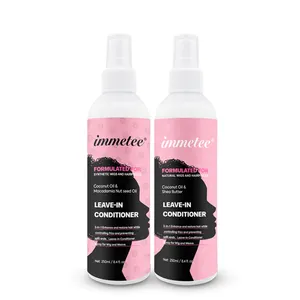 IMMETEE Shampoo und Conditioner Pflegendes Anti-Frizz Organic Leave In Conditioner Detangle Spray Für afrikanisches Haar