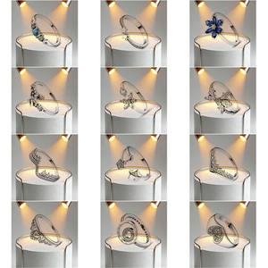 <span class=keywords><strong>Anillo</strong></span> de Plata 925 de Alta Calidad para Mujer con Logotipo de Ale, Diseño de Corazón y Luna, Ideal como Regalo para el Día de San Valentín Popular y de bajo precio. - Product Image 4