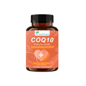 OEM ODM HealthFood COQ10 Softgels 240 Count Enhanced Absorption With Olive Oil Heart Health Support Dietary <b>Supplement</b> - Product Image 1