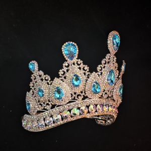 Corona all'ingrosso del concorso corona curva della regina della Tiara della banda regolabile - Product Image 6
