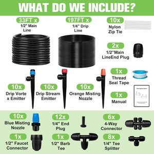 Kit de Riego por Goteo KC 003 Negro, Sistema de Riego Automático para Jardines, Plantas en Maceta, Flores, Instalación Simple y Rápida - Product Image 5