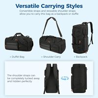 Sac à dos de sport, sac de voyage résistant à l'eau avec compartiment séparé pour chaussures et articles mouillés
